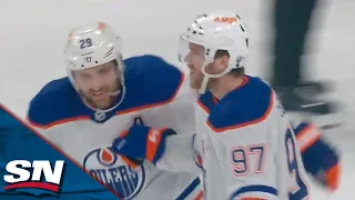 Oilers' McDavid Fires Home The Shorthanded Goal To Open Scoring vs. Golden Knights