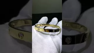 Cartier love bracelet with 4 diamonds