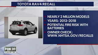 Toyota recalls nearly 2 million RAV-4 SUVs