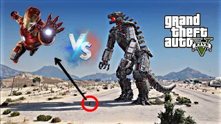 GTA 5 🔥Iron Man vs Mechagodzilla gameplay