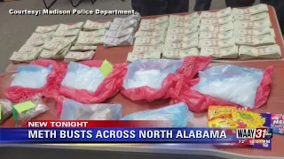 Meth Busts Across North Alabama