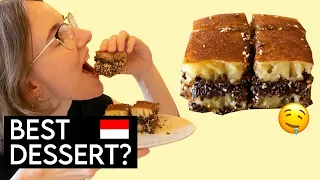 German Trying MARTABAK - Indonesian Street Food Dessert in JAKARTA