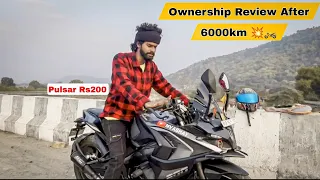 Ownership Review Pulsar Rs200 After 6000Km 💥🏍️ || Full Review 🔥#modified #motovlogger