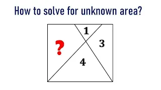 How to solve for unknown Area? | Learn Math with Zain