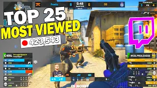 Top 25 MOST Viewed CS:GO Twitch Clips From ESL Pro League S11...