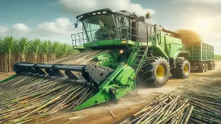 Billions of Tons of SUGAR Making Process from Sugarcane - Sugarcane Harvesting and Processing