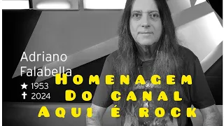 Adriano Falabella morre aos 70 anos, homenagem do canal aqui é rock ao comunicador do rock brasil .