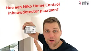 Hoe een Niko Home Control inbouwdetector plaatsen en aansluiten?