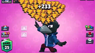 CROW NONSTOP to 750 TROPHIES! Brawl Stars