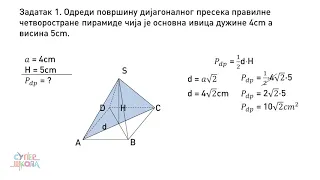 Preseci piramida - Matematika za 8. razred (#37) | SuperŠkola