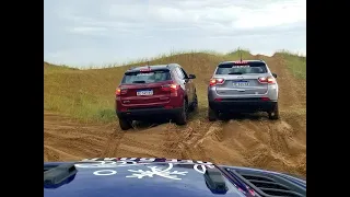 JEEP COMPASS TD: LIMITED 19" vs. TRAILHAWK 17". COMPORTAMIENTO EN ARENA. AUTO AL DÍA.