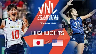 🇯🇵 JPN vs. 🇺🇸 USA - Highlights Week 1 | Women's VNL 2022