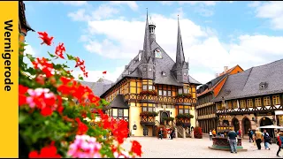 Die beliebte Stadt Wernigerode mit dem historischen Stadtkern
