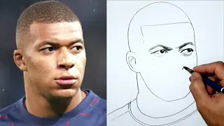 KYLIAN MBAPPE Drawing of sketh #ronaldo  #mbappe #messi