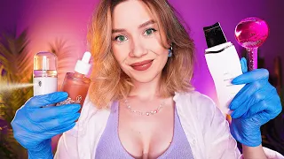 ❗️ АСМР ВРАЧ КОСМЕТОЛОГ 👩‍⚕️ Чистка Лица, Уход за Кожей, Массаж asmr doctor face exam skincare