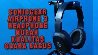 Headphone Bluetooth murah garansi 1 tahun SONICGEAR AIRPHONE 3