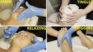 ASMR Facial/Foot Scrub @ Pure Bliss Spa very RELAXING !!