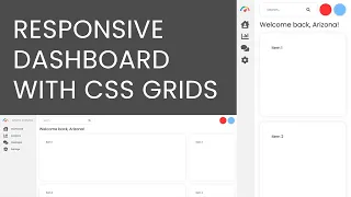 Responsive Dashboard w/ CSS Grids