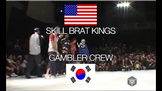 Skill Brat Kings (USA) vs. Gamblerz (KOREA) 2003 Freestyle Session Japan. // Breakvision.