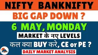 NIFTY PREDICTION FOR MONDAY 6 MAY 2024 | MARKET PREDICTION FOR MONDAY