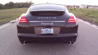 2011 Porsche Panamera 4S with AWE Tuning exhaust.