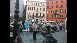 Marcello Calabrese-Shine On You Crazy Diamond ( Pink Floyd Cover)-Rome piazza Navona.