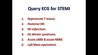 ECG course: Query ECGs of STEMI, Dr. Sherif Altoukhy