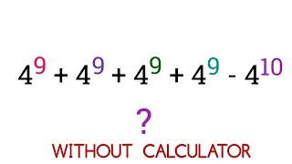 Chinese - Olympiad Exponential Problem | Calculator is not allow | you should know this trick!