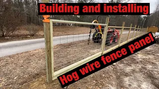 Hog wire perimeter fence