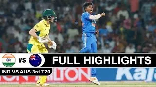 INDIA W VS AUSTRALIA W 3RD T20 HIGHLIGHTS 2024 | IND VS AUS