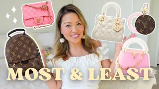 MOST & LEAST USED HANDBAGS ✨ my expensive mistakes