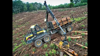 🌲4K| Ponsse Elephant • Forwarder in Slope • King of Sauerland • Ponsse Logging • Forestmachine🌲