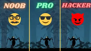 Part 1 - Noob VS Pro VS Hacker - Ninja Arashi 2 Act 1 Kanashi Boss Challenge