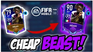 79 GOLD TO 90 MASTER MOISE KEAN! FIFA MOBILE 21 CHEAP BEAST STRIKER!