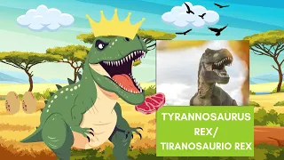 🦕 Spanish Dino Discovery with Bryson the Brontosaurus: Meet T-Rex, & More! |Educational for kids