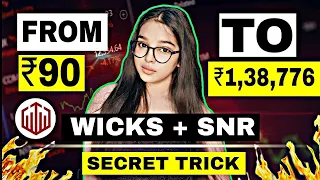 How to win every Trade in QUOTEX || power of compounding 🔥 || WICKS & SNR || QUOTEX GIRL HINDI