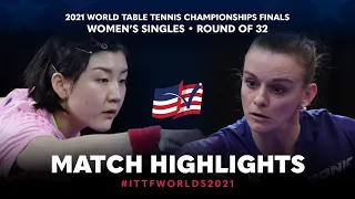 Chen Meng vs Sarah De Nutte | 2021 World Table Tennis Championships Finals | WS | R32