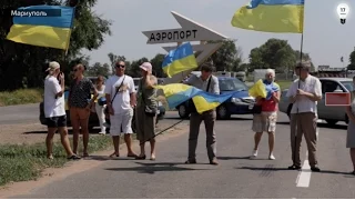 Пикет против вывода войск из Широкино