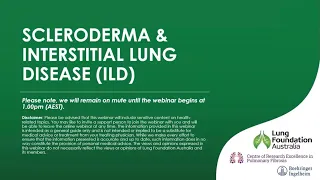 Scleroderma and Interstitial Lung Disease Webinar