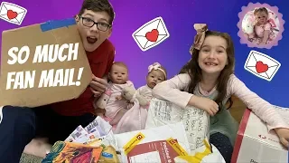 OPENING our MASSIVE HAPPY MAIL HAUL in our REBORN NURSERY with Aliyah & Brayden (Part 1)