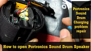 Portronics Sound Drum Charging Problem | How To Open Portronics Sound Drum Disassemble | Repair USB