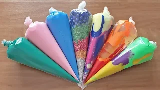 Making Crunchy Slime with Piping Bags #101