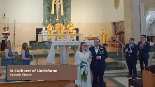 Nuptial Mass Kyra and Alex St. Cuthbert of Lindisfarne, Indianapolis IN