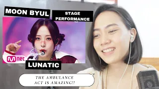 MOON BYUL (MAMAMOO) - LUNATIC [STAGE PERFORMANCE] (Retired Dancer Reaction Video)