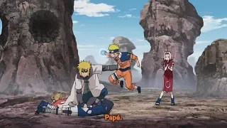 Minato detiene la pelea entre Naruto Y Sasuke | Naruto Shippuden
