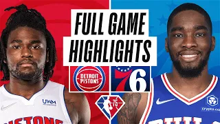 Game Recap: 76ers 118, Pistons 106