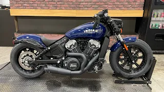 2023 Indian Scout Bobber with Freedom 2into1 Exhaust