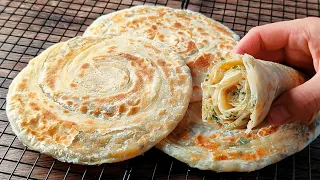 Cheese Bread baked in frying pan. Flatbread in 10 minutes! No Oven, No yeast, No egg