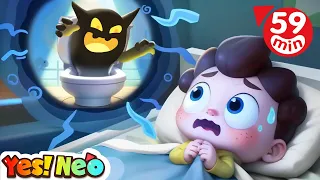 Neo's Scared of the Dark | Monster in the Toilet | Good Habits | Kids Songs | Starhat Neo | Yes! Neo