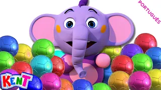 🔵 Kent o Elefante 🔵 | Diversão Bola Colorida | Educação Infantil | Desenhos Animados